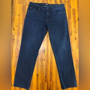Dark Blue Men's Straight-Leg Jeans